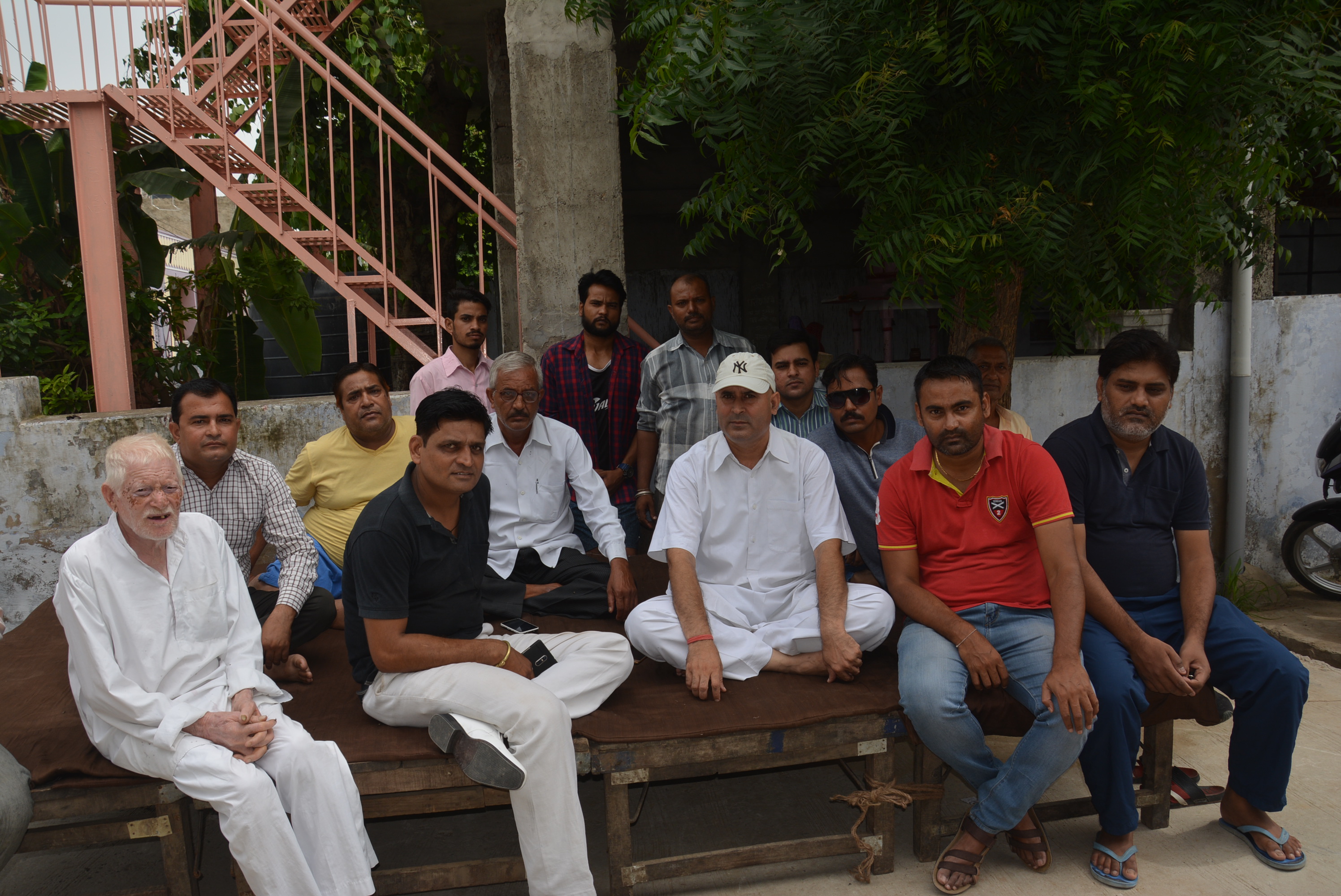 Alwar Councillor Ajay Punia sit on hunger strike for water Supply