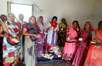 Soap was made by women groups in katni