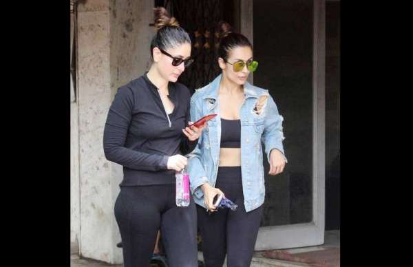 kareena kapoor and malaika arora latest gym photos