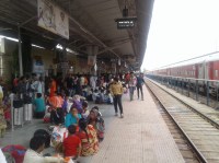 The Traveler trian reached the platform by leaving the train