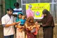 children were given polio drops