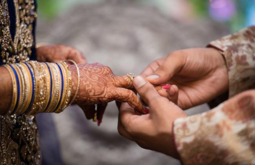 Which is the correct hand and finger for wearing engagement ring for men  and women in India? - Quora