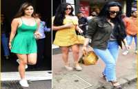 Disha Patani spot with tiger shroff mother ayesha and sister krishna