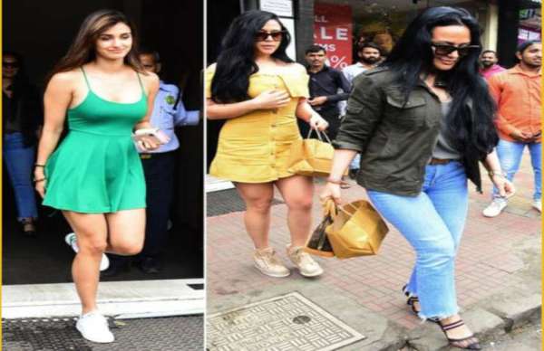 Disha Patani spot with tiger shroff mother ayesha and sister krishna