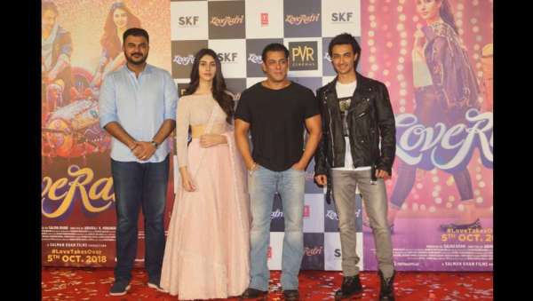 salman khan and Aayush Sharma, warina Hussain