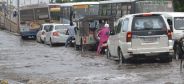 Alwar District Collector's car trapped in on Road after rain in alwar