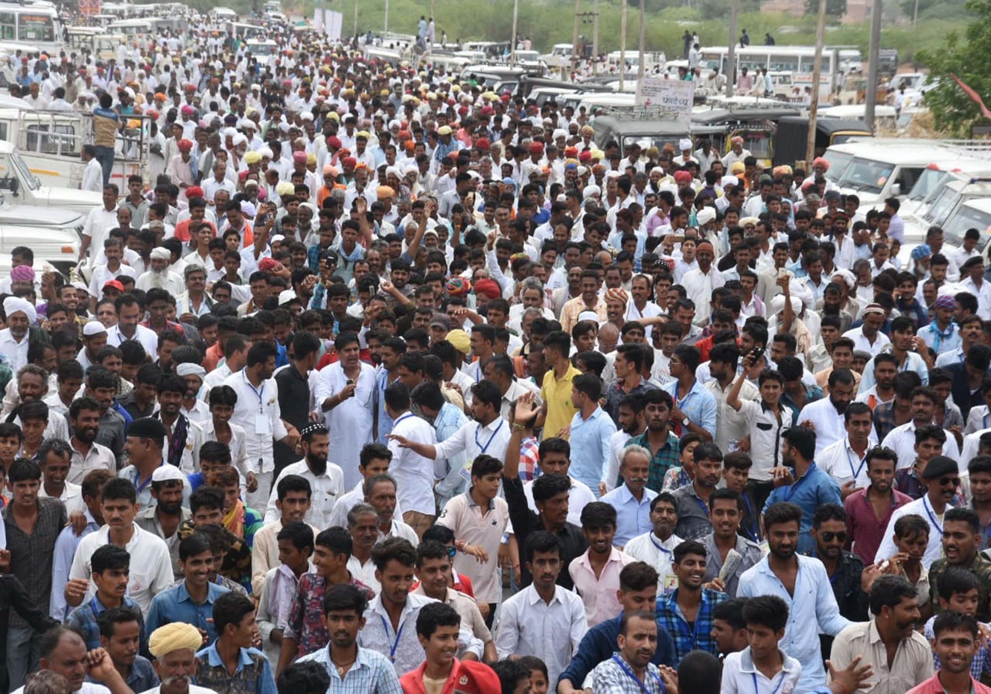 demand of creation of phalodi district, start protest