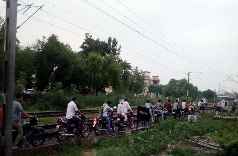 Water Filled In Railway Under Pass In Alwar after heavy rain