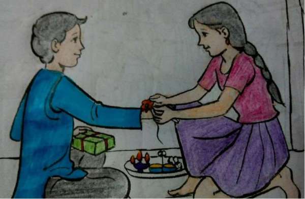 raksha bandhan image to draw