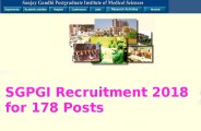 SGPGI Recruitment 2018
