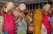 Women outside the hearing demonstrated