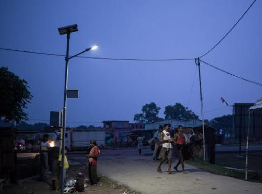 LED light in Lakhimpur Kheri Village area