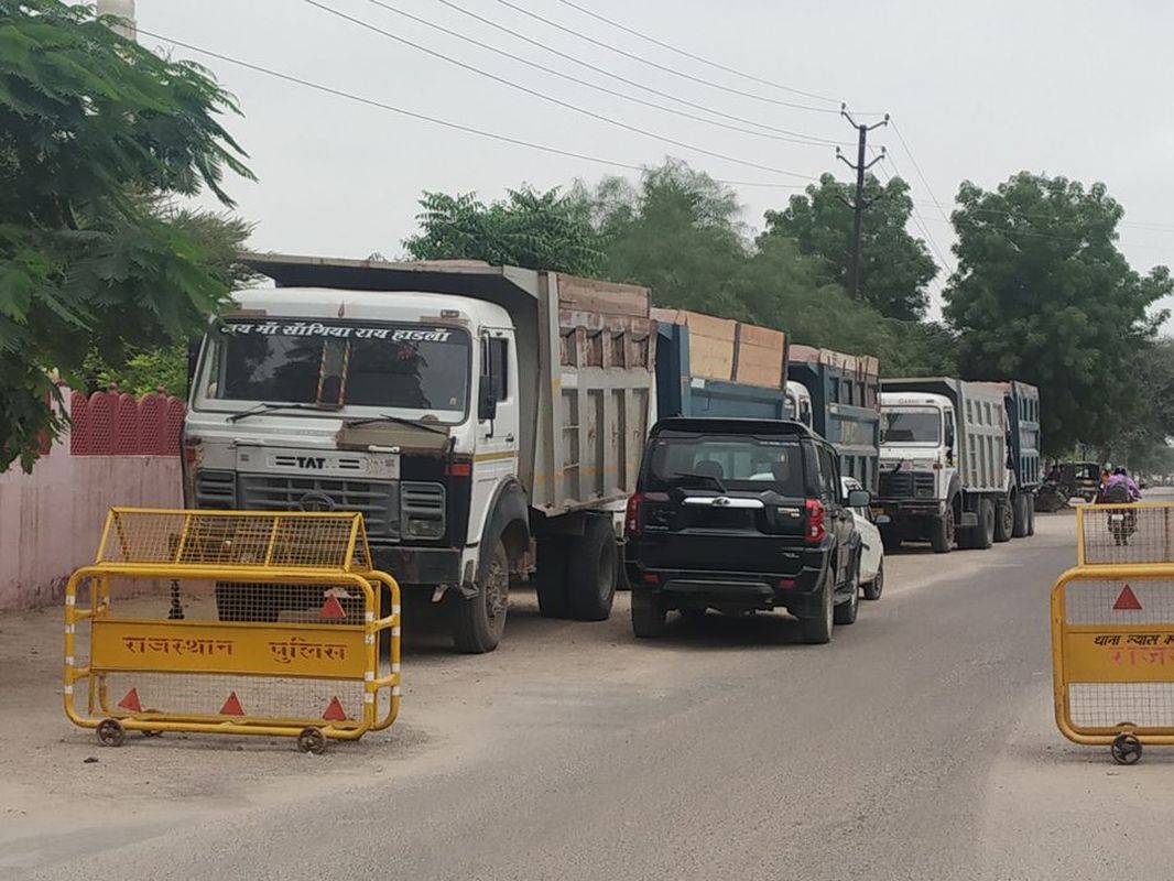 Illegal gravel mining