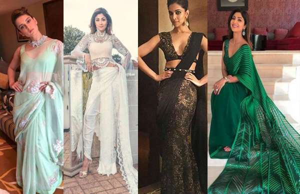 tv and bollywood actresses hot saree look photos