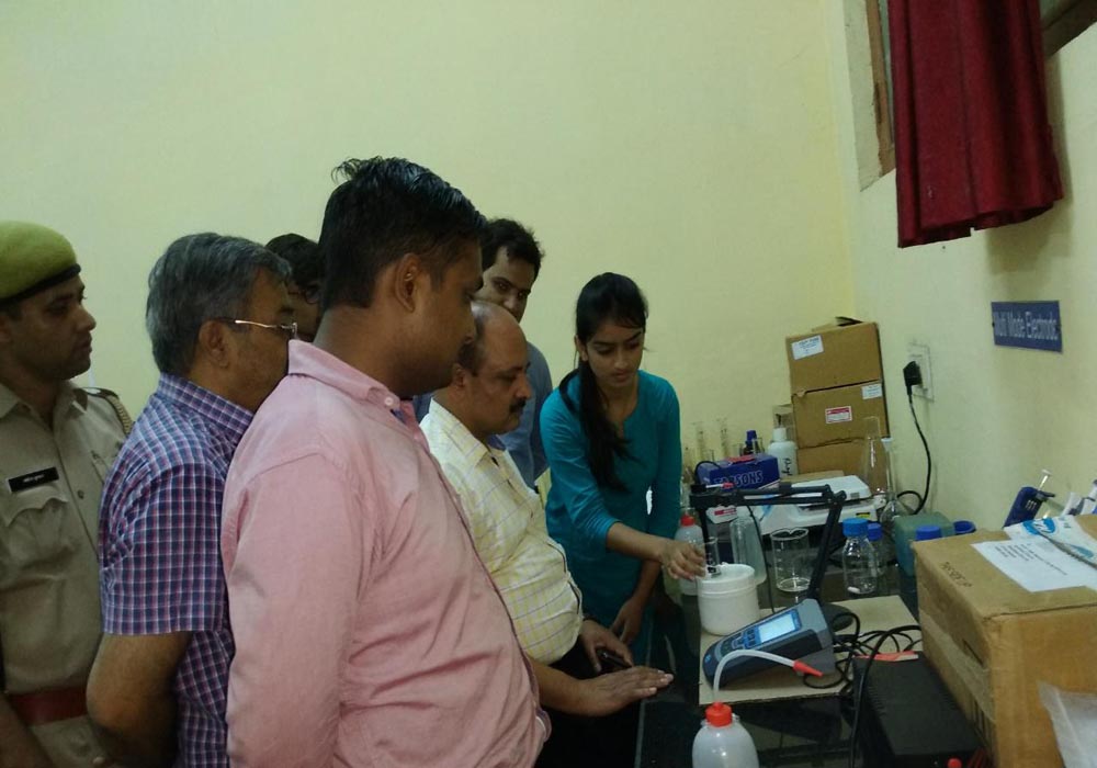 inspection of pharmacy and ground water testing lab in university