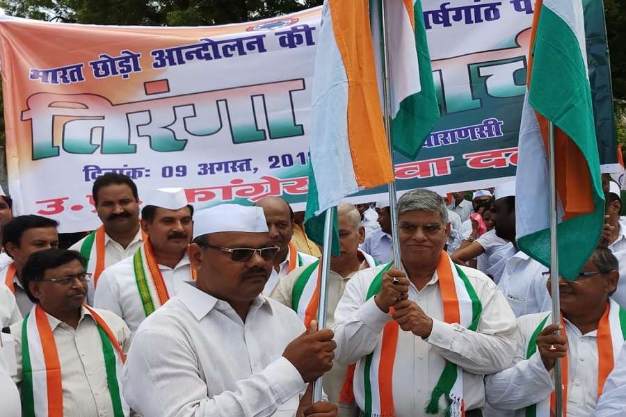 कांग्रेस सेवादल की तिरंगा यात्रा