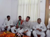 In the press conference: Barsha Pradesh Executive Congress President o