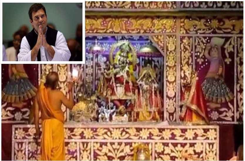 congress president Rahul Gandhi visited Govind Dev temple in Jaipur