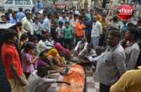 Woman's body performed on gate in bhilwara