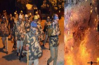 फायरिंग और बमबाजी से दहल उठा इलाहाबाद विश्वविद्यालय के आस पास का इलाका