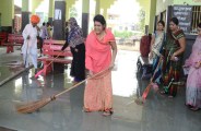 Cleaning of bus stand premises