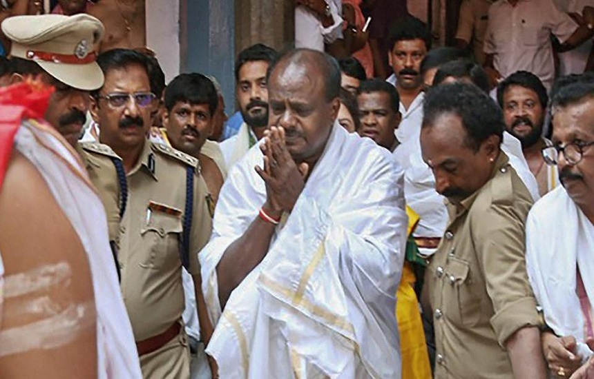 Karnataka CM HD Kumaraswamy Visit 40 Temple After becoming chief minister