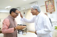 Archbishop Leo with shivraj