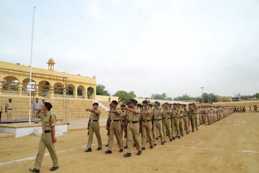 Inspection of final rehearsal of Independence Day celebrations