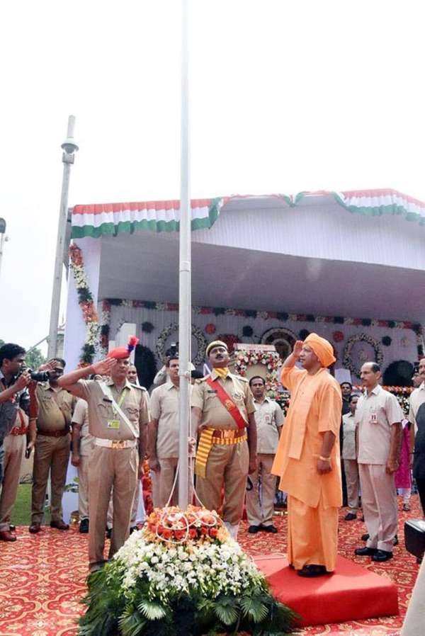 UP CM Yogi Adityanath Independence Day 2018 photos
