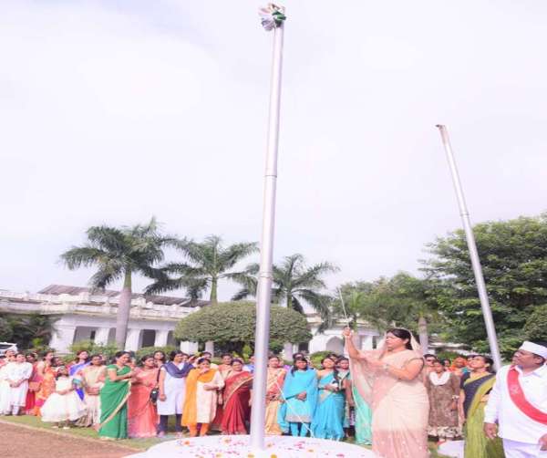 Collector hoisted the flag
