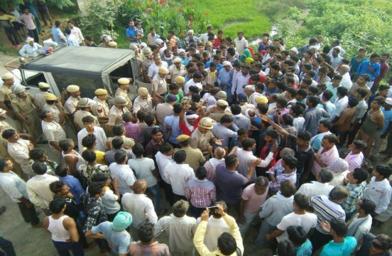 Tractor Crushed A Men In Alwar, Public Set Fire In Tractor