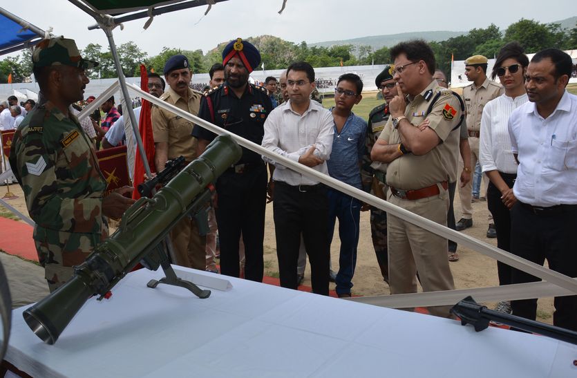 Indian Army Weapon Exhibition In Alwar