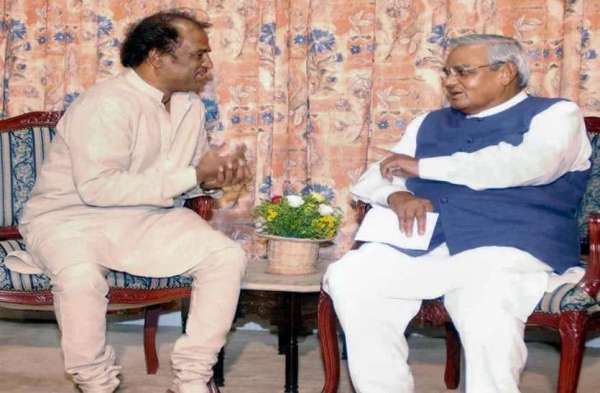 Atal Bihari Vajpayee with Rajnikant