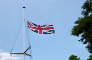 Union Jack flies