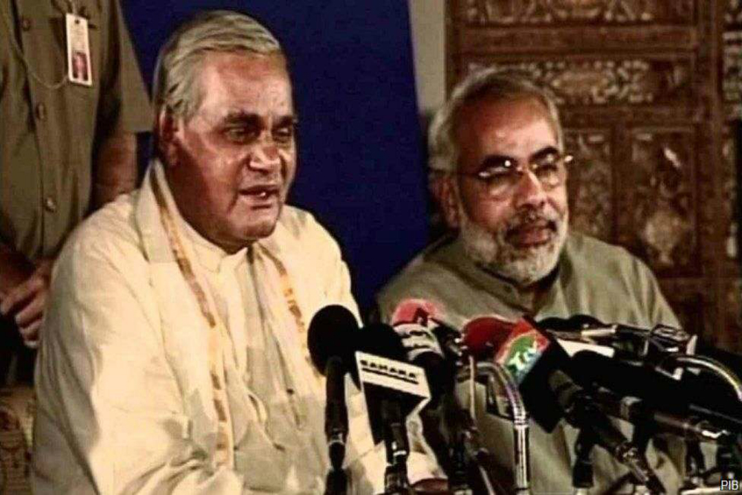 Atal Bihari Vajpayee and Narendra Modi