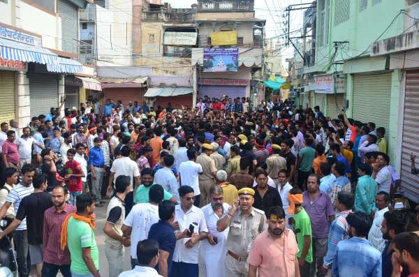 Fatehpur sikar Communal Tension live photos 