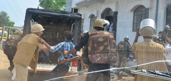 Fatehpur sikar Communal Tension live photos 