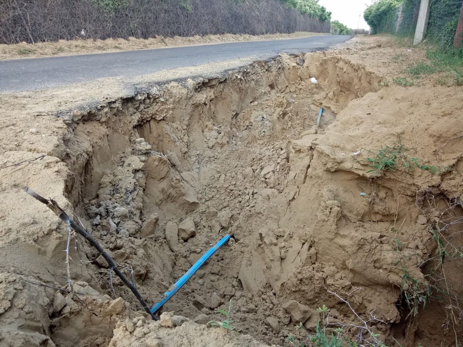 Deep Pits on the road