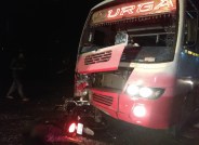 Bus-bike collision
