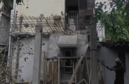 demolished room