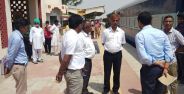 Inspection of railway station
