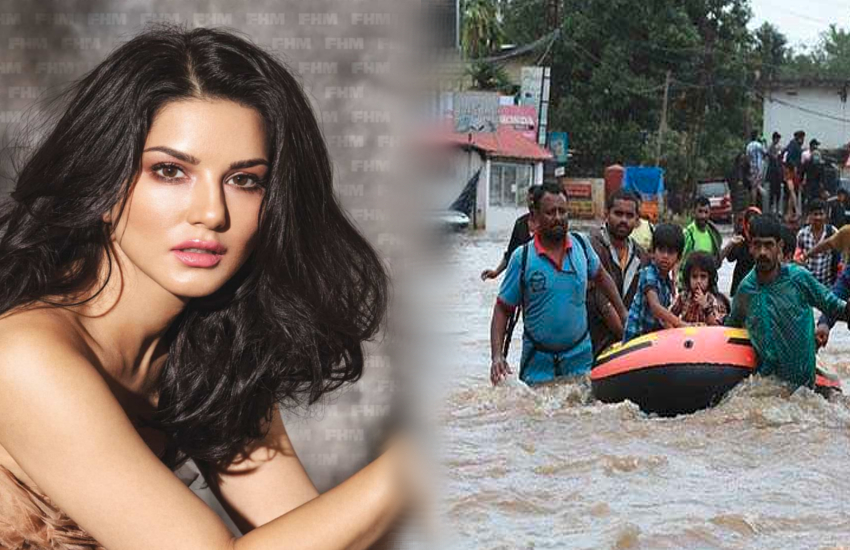 sunny leone give 1200 kg of grains to kerela flood survivors