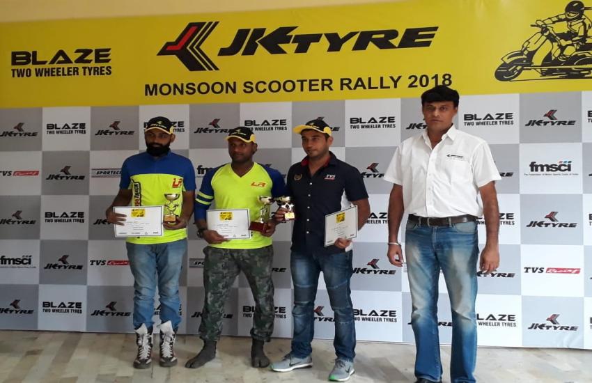 Mumbai's Venkatesan wins JK Tire Monsoon Scooter Rally