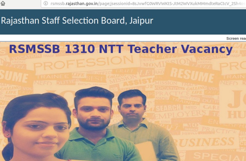 RSMSSB Recruitment 2018