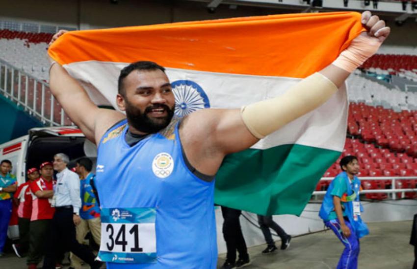 gold for india in asian games by tejinder singh presiden and modi sehw