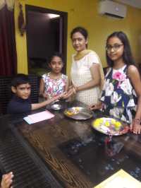 The feet of sisters who could not stop the rain Celebration of Rakshab