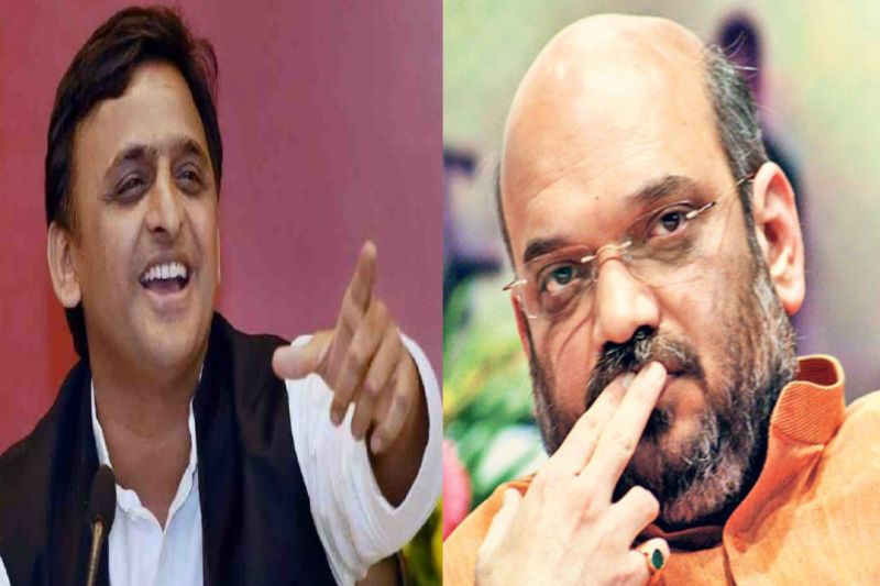 Akhilesh Yadav and Amit shah