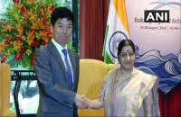 Swaraj meets Japanese Foreign Minister Bangladeshi Planning Minister