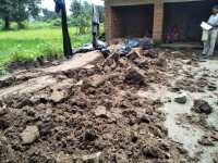 Somewhere the bike collided with a truck, then somewhere the dirt of t