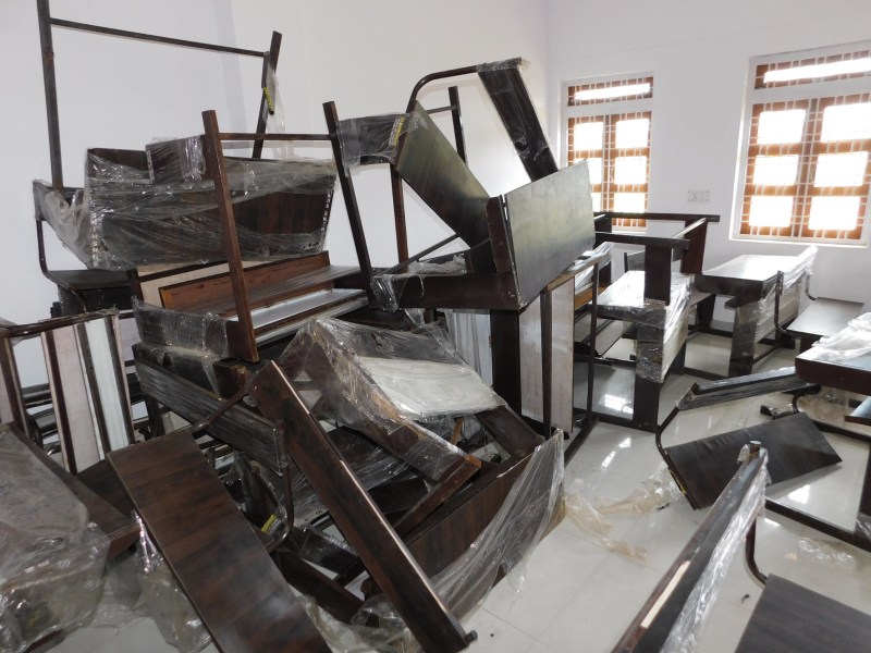 Now the trouble desk for this college